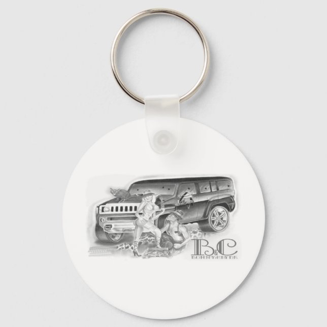 Bonny n Clyde Keychain (Front)