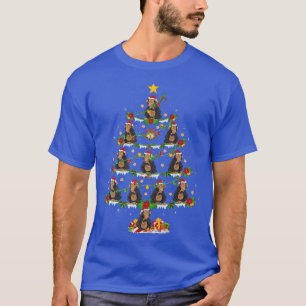 Bonobo Lover Xmas Lights Bonobo Christmas Tree  T-Shirt