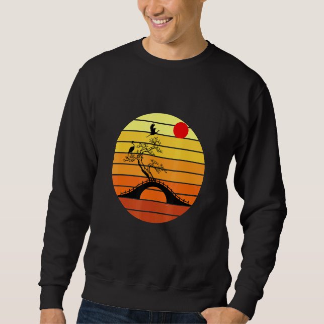 Bonsai and sunset sweatshirt (Front)