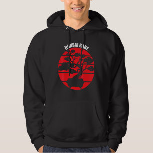 Bonsai Babe Japanese Tree Zen Gardening Retro Hoodie
