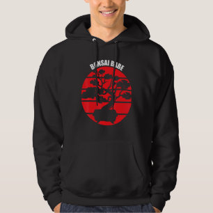 Bonsai Babe Japanese Tree Zen Gardening Retro Hoodie