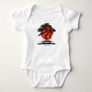Bonsai Baby Japanese Kanji Personalized Bodysuit