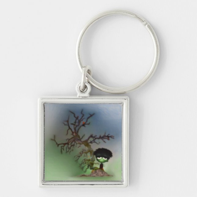 Bonsai Boy Keychain (Front)