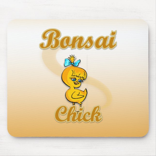 Bonsai Chick Mouse Pad (Front)