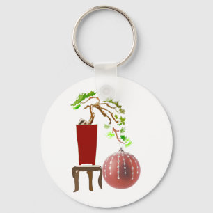 Bonsai Christmas Tree Keychain