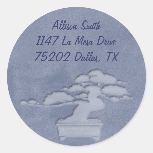 bonsai classic round sticker (Front)