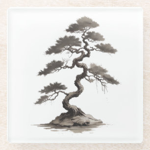 Bonsai Glass Coaster