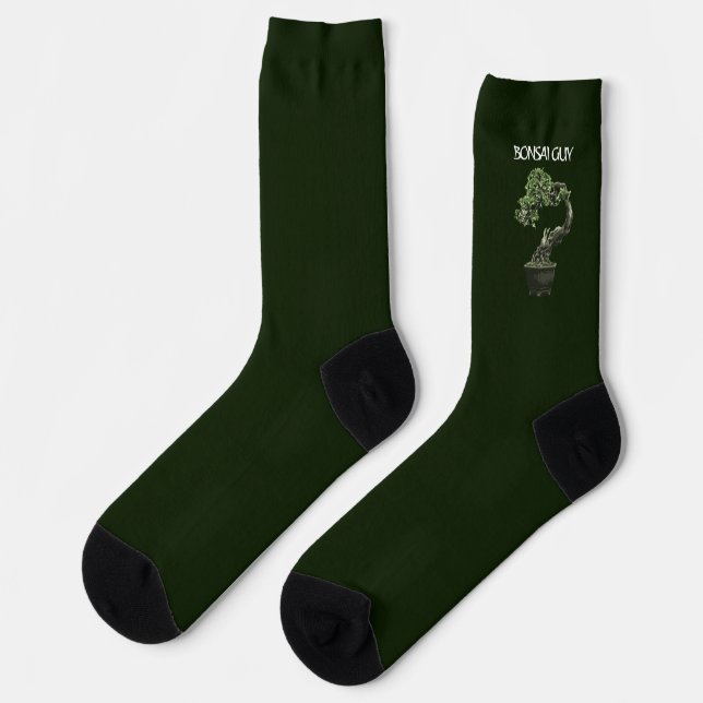 Bonsai guy funny quote for bonsai lovers socks (Left)