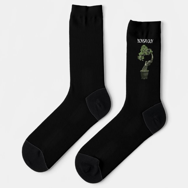 Bonsai guy funny quote for bonsai lovers socks (Left)