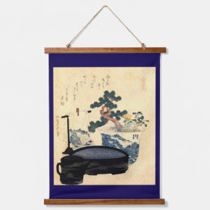 Bonsai, Hokusai, Ukiyo-e Hanging Tapestry