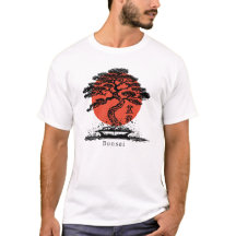 Bonsai Japanese Kanji Personalized T-Shirt