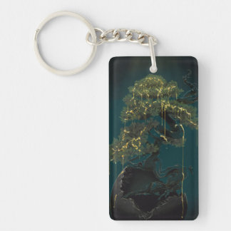 Bonsai of Gold Keychain