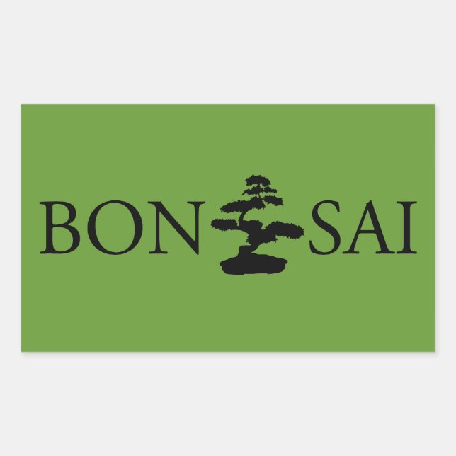 Bonsai Silhouette Sticker (Front)