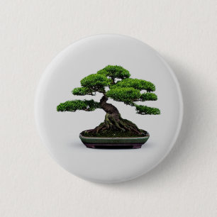 Bonsai Tree 2 Inch Round Button