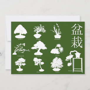 Bonsai Tree Basic Styles 10 Invitation
