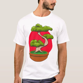 Bonsai Tree Design T-Shirt