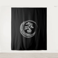 bonsai tree enso circle   zen calligraphy art