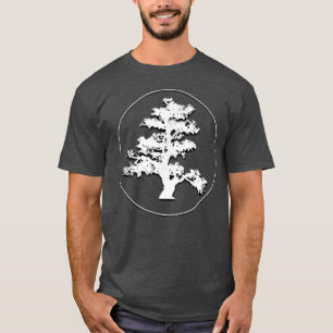 Bonsai Tree in Circle Beautiful Design T Zen Peac T-Shirt