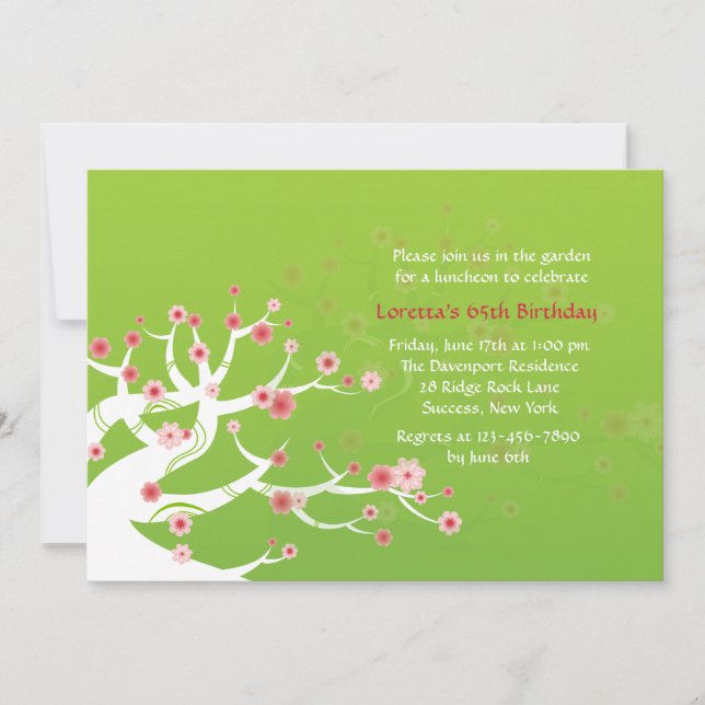 Bonsai Tree Invitation (Front)