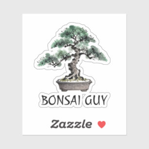 Bonsai Tree Japanese Sumi-E Ink Art Personalized