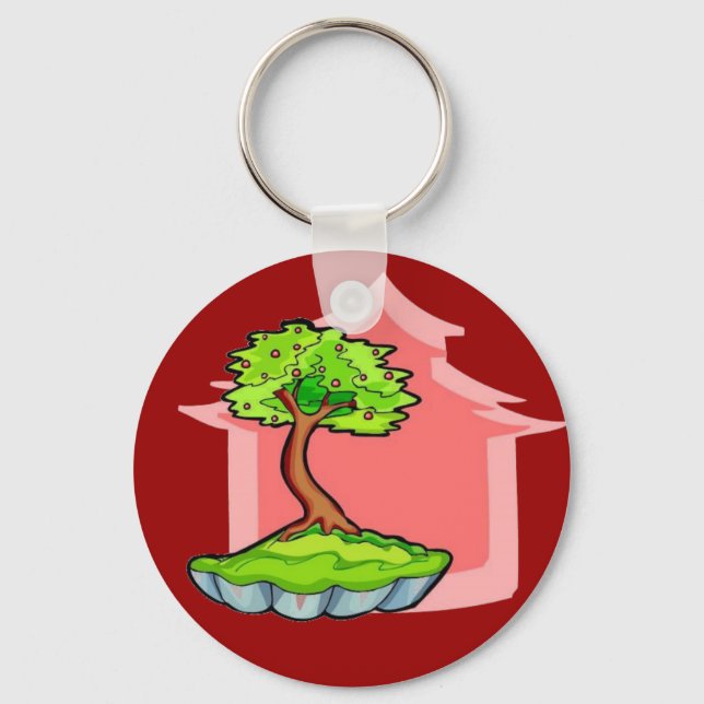 Bonsai Tree Keychain (Front)