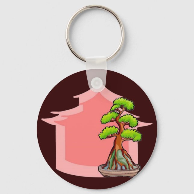 Bonsai Tree Keychain (Front)