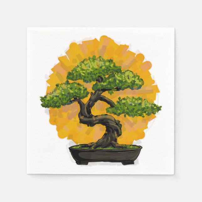Bonsai Tree Lover Napkin (Front)