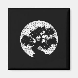 Bonsai Tree Mandala Zen Buddhist Yoga Magnet