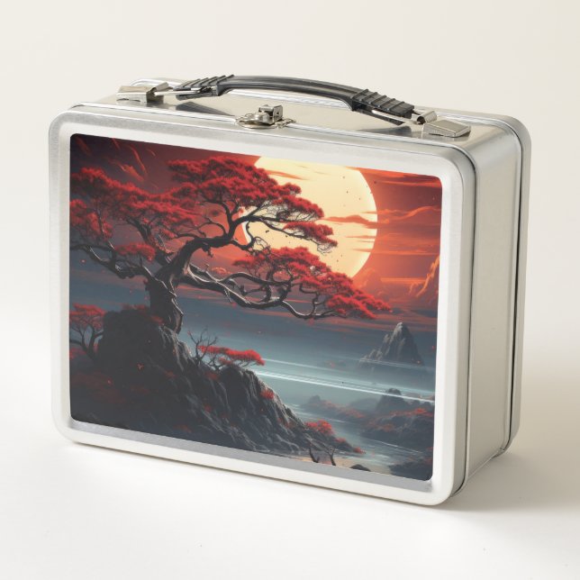 Bonsai Tree  Metal Lunch Box (Front)
