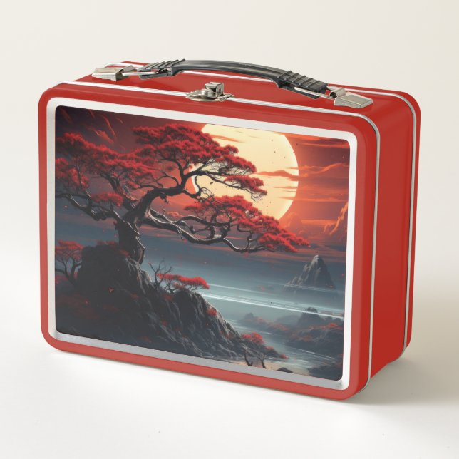 Bonsai Tree  Metal Lunch Box (Front)