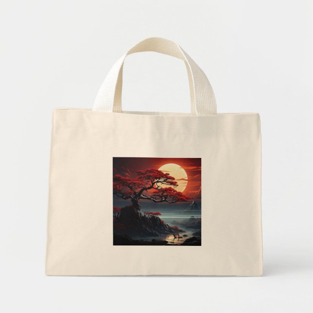 Bonsai Tree  Mini Tote Bag (Front)