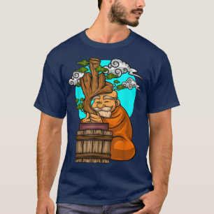 Bonsai Tree Monk Middle Finger Create Bonsai  T-Shirt