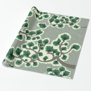 Bonsai Tree Pattern Wrapping Paper