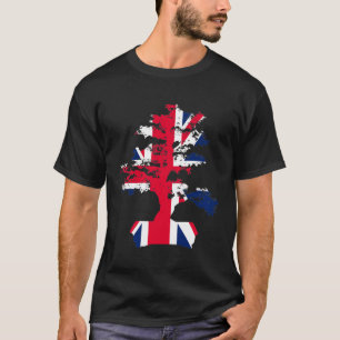 Bonsai Tree UK Flag Graphic Bonsai Mud Men Women T-Shirt