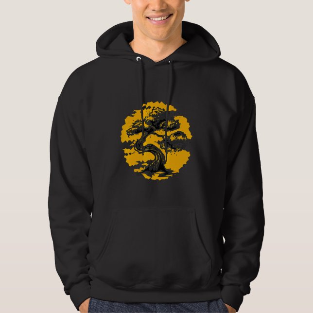 Bonsai Tree Zen Buddhist Hoodie (Front)