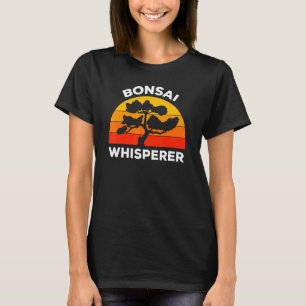 Bonsai Whisperer Retro Sunset - Bonsai Master T-Shirt