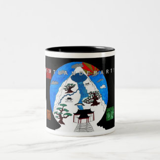 bonsi tree - Customized Two-Tone Coffee Mug