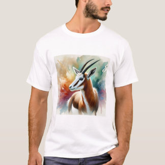 Bontebok in watercolor 220924AREF116 - Watercolor T-Shirt