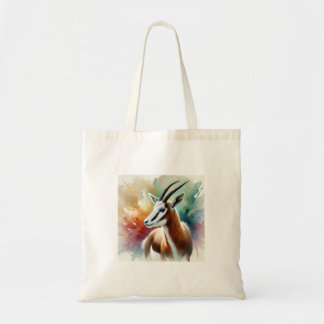Bontebok in watercolor 220924AREF116 - Watercolor Tote Bag