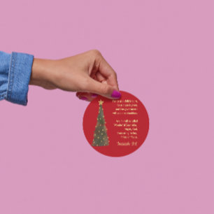 Bonus : Autocollant de Noël Esaïe 9:6