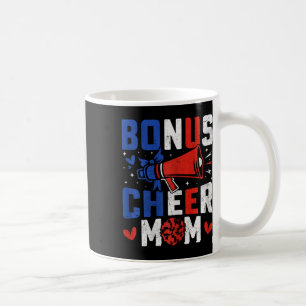 Bonus Cheer Mom - Cheerleading Mom Usa Flag Cheerl Coffee Mug