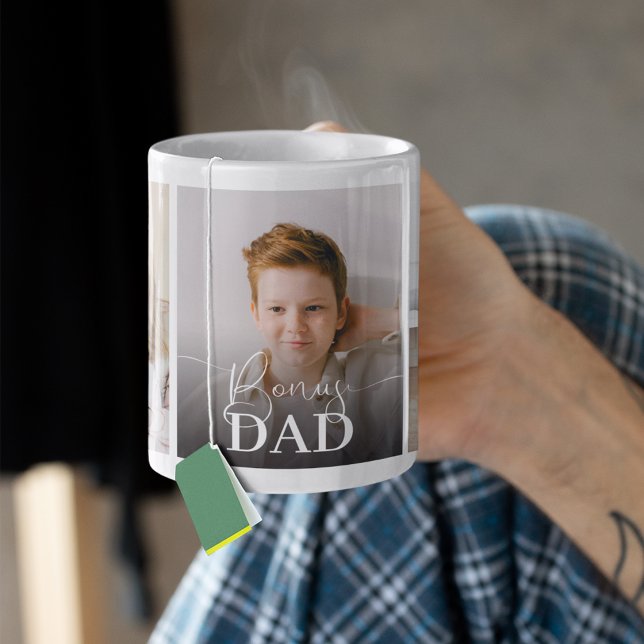 Bonus Dad 5 Photo Collage Coffee Mug (Creator Uploaded)