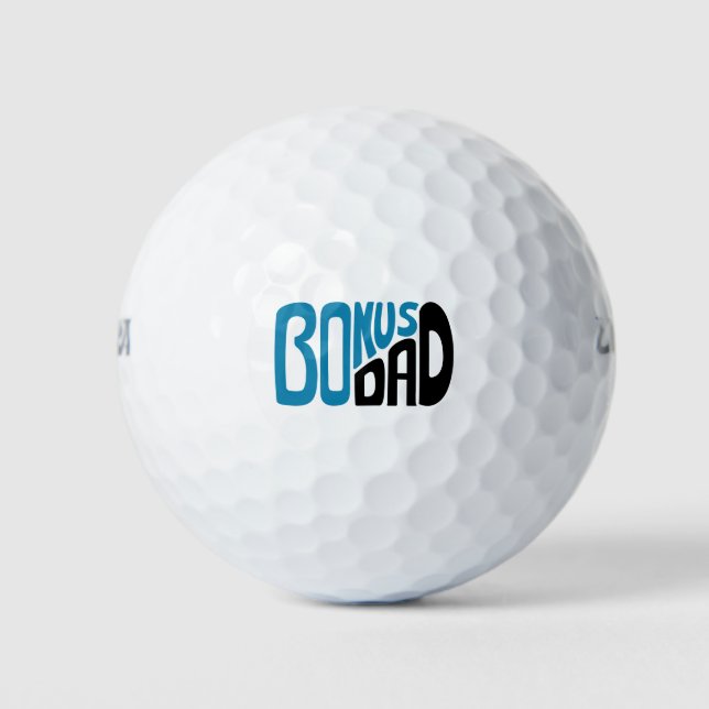 Bonus Dad Bold Type Golf Balls (Front)