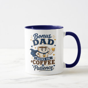 Bonus Dad Coffee Patience Mug Fathers Day Gift
