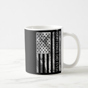 Bonus Dad Ever Us Flag Vintage Patriot Stepdad Men Coffee Mug