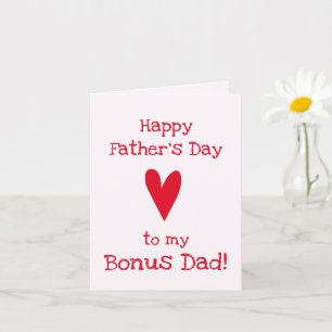 Bonus Dad!   Funny Father's Day Card