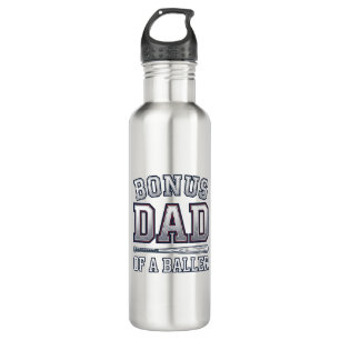 Bonus Dad of a Baller Vintage Sports Shirt Design_ 710 Ml Water Bottle