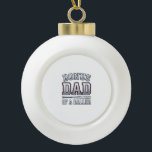 Bonus Dad of a Baller Vintage Sports Shirt Design_ Ceramic Ball Christmas Ornament<br><div class="desc">Bonus Dad of a Baller Vintage Sports Shirt Design_1</div>