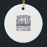 Bonus Dad of a Baller Vintage Sports Shirt Design_ Ceramic Ornament<br><div class="desc">Bonus Dad of a Baller Vintage Sports Shirt Design_1</div>