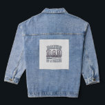 Bonus Dad of a Baller Vintage Sports Shirt Design_ Denim Jacket<br><div class="desc">Bonus Dad of a Baller Vintage Sports Shirt Design_1</div>